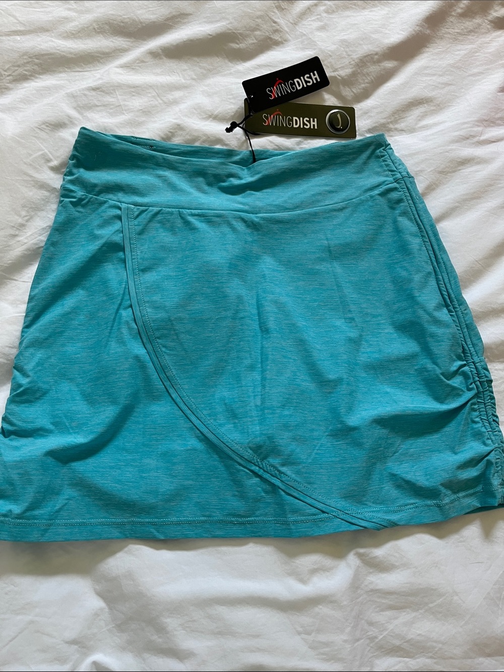 SWINGDISH luxury golf skirt athletic mini skort blue new with tags